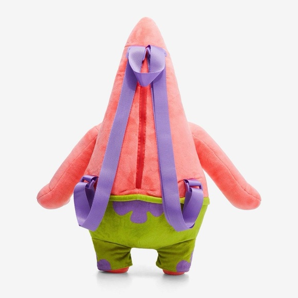 SpongeBob SquarePants Patrick Star Plush Backpack 19” Hot Topic - Picture 3 of 7